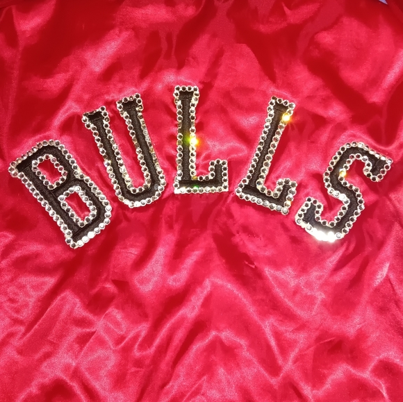 80s Swingster Chicago Bulls Vintage Satin Jacket Michael Jordan - Picture 4 of 12